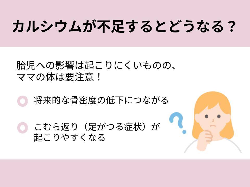 カルシウム不足が母体に与える影響を紹介