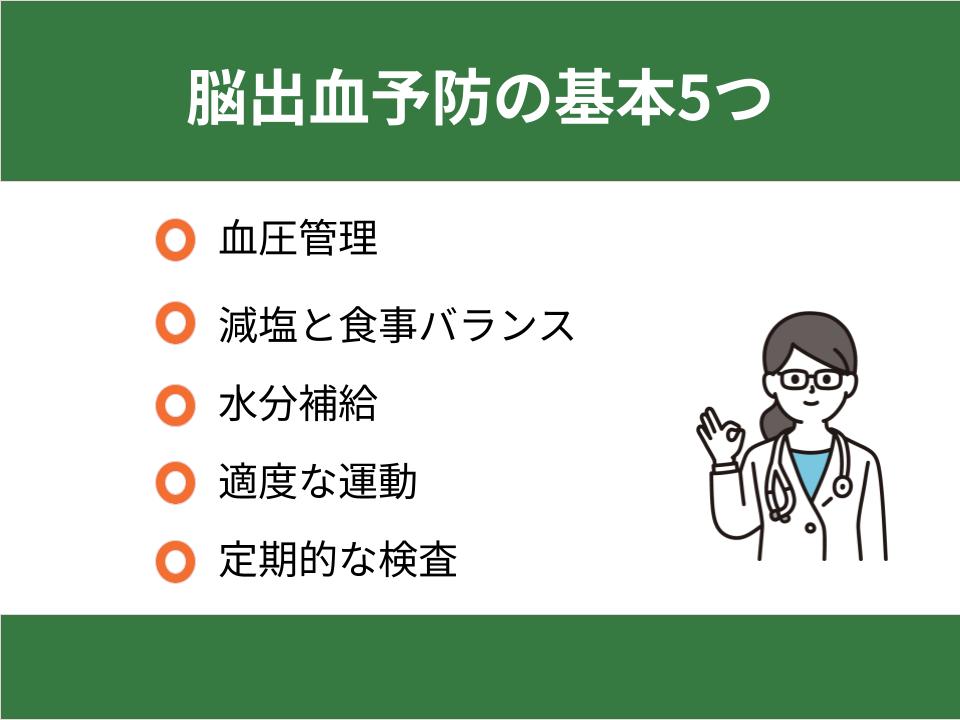 脳出血予防の基本