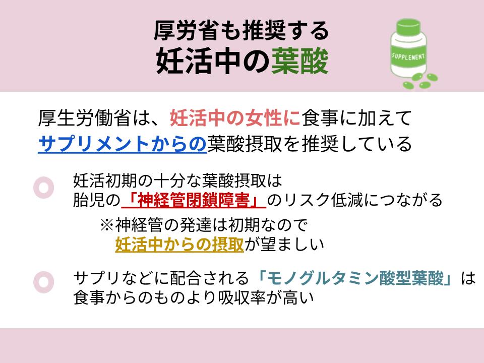 妊活中に葉酸が推奨される理由について解説